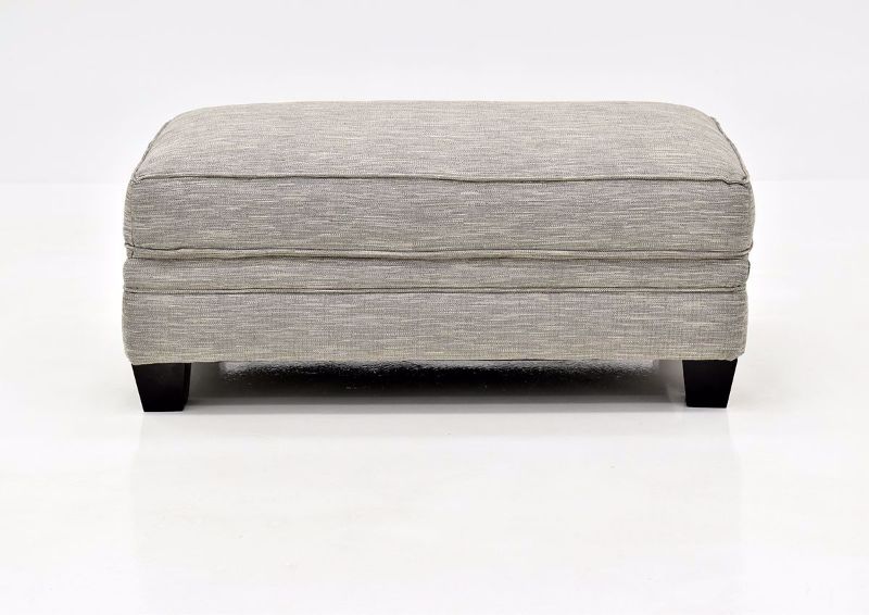 Gray Springer Ottoman by Franklin Front View | Home Furniture Plus Bedding