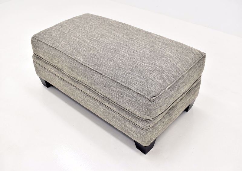 Gray Springer Ottoman by Franklin Angle View | Home Furniture Plus Bedding