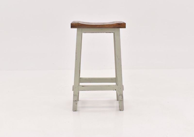 Gray Hayes 30 Inch Bar Stool by Rustic Imports front view | Home Furniture Plus Bedding