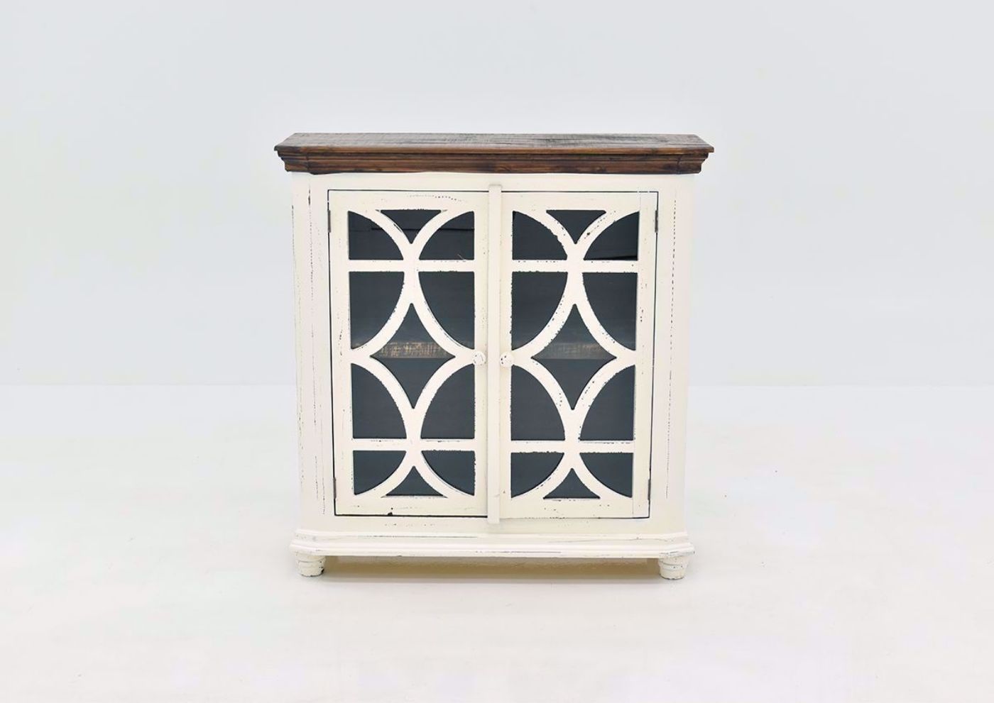White Carmen 42" Console Cabinet by Rustic Imports | Home Furniture Plus Bedding