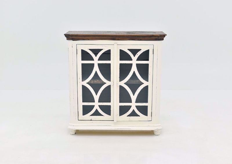 White Carmen 42" Console Cabinet by Rustic Imports | Home Furniture Plus Bedding
