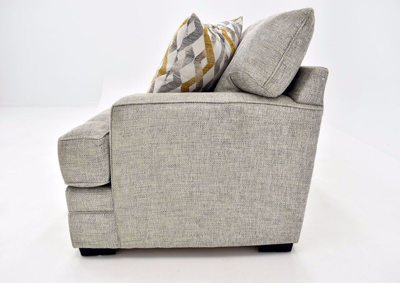 Beige Protege Chair by Franklin side view | Home Furniture Plus Bedding