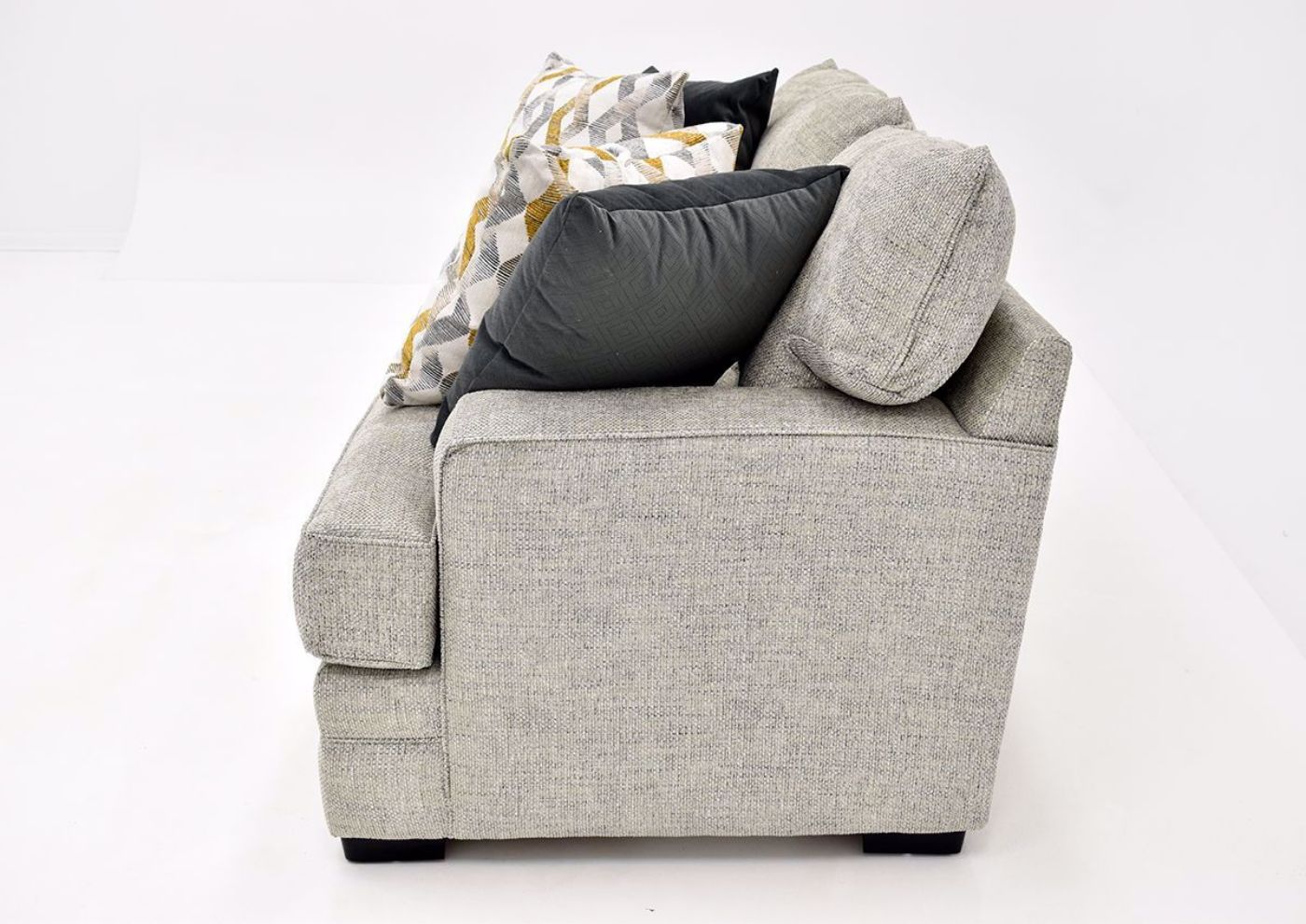 Beige Protege Loveseat by Franklin side view | Home Furniture Plus Bedding