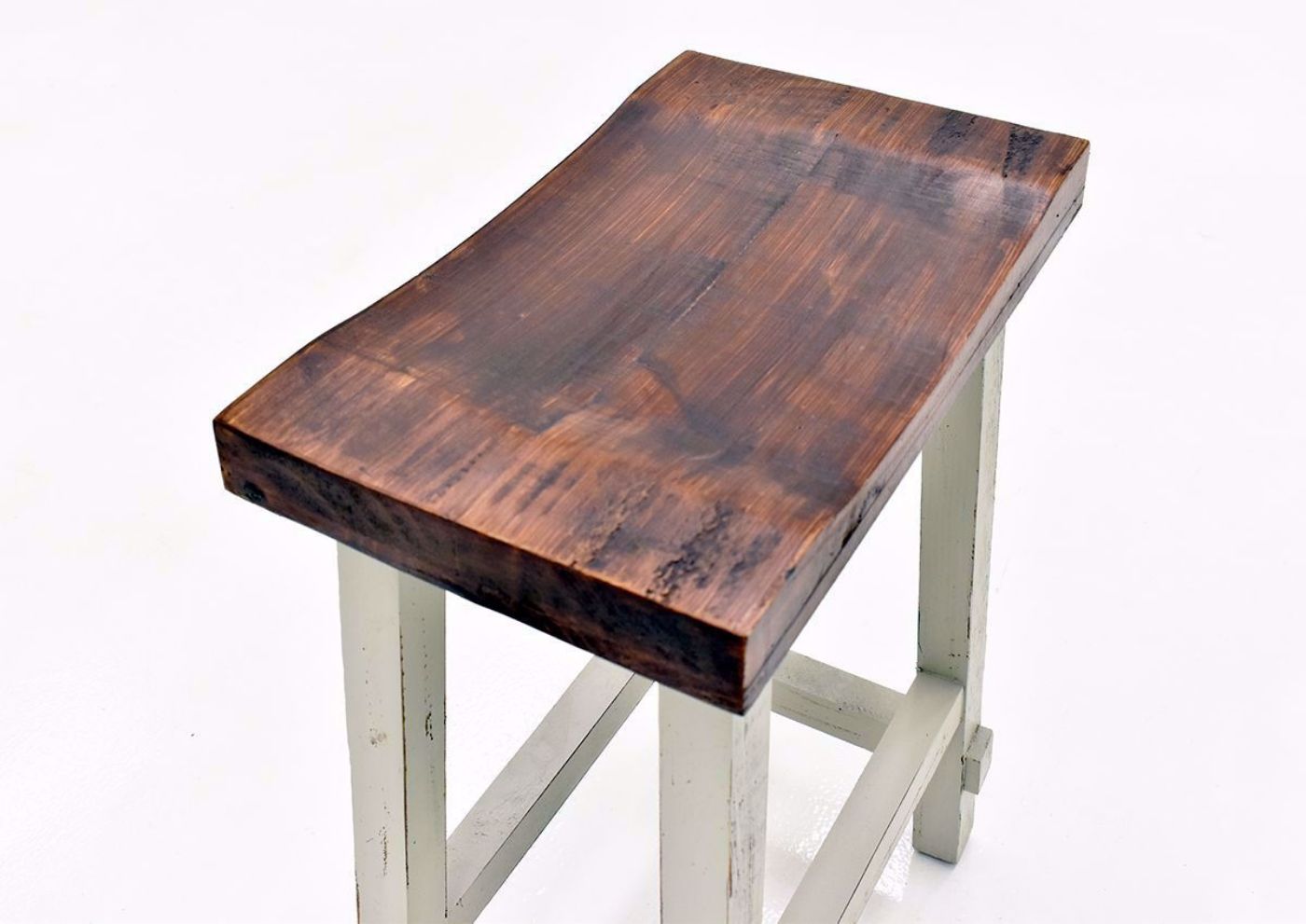 Gray Hayes 24 Inch Bar Stool by Rustic Imports close up of top of seat | Home Furniture Plus Bedding