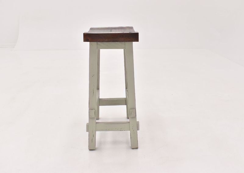 Gray Hayes 24 Inch Bar Stool by Rustic Imports side view | Home Furniture Plus Bedding