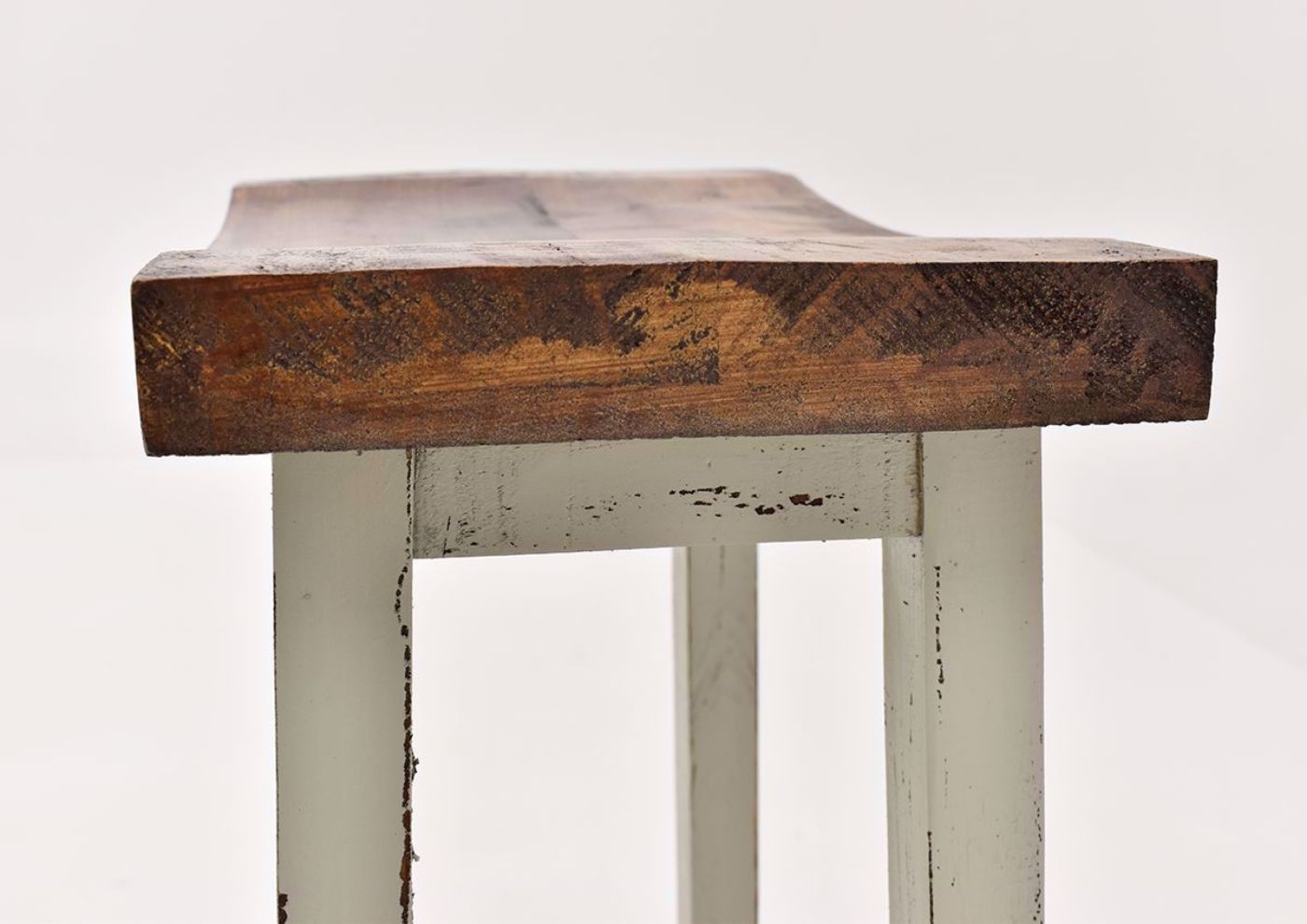 Gray Hayes 30 Inch Bar Stool by Rustic Imports close up of seat | Home Furniture Plus Bedding