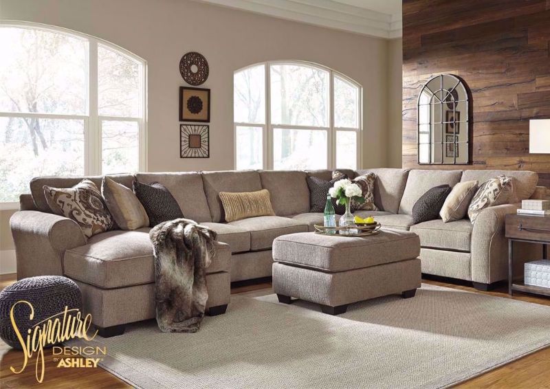 Picture of Pantomine Left Chaise Sectional Sofa - Beige