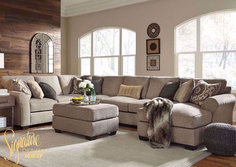 Picture of Pantomine Right Chaise Sectional Sofa - Beige