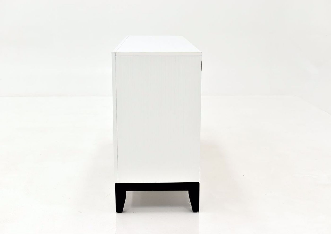 White Ackerson TV Stand by Crownmark Side View | Home Furniture Plus Bedding