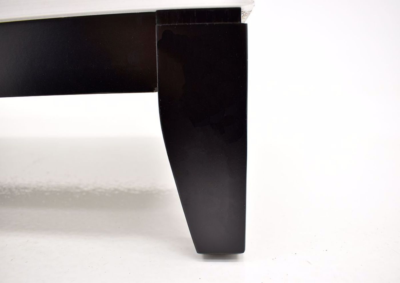 White Ackerson TV Stand by Crownmark Leg Details  | Home Furniture Plus Bedding