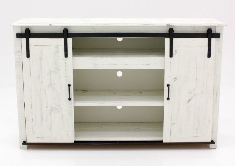 Maverick 67 Inch TV Stand with All White Finish | Home Furniture Plus Bedding