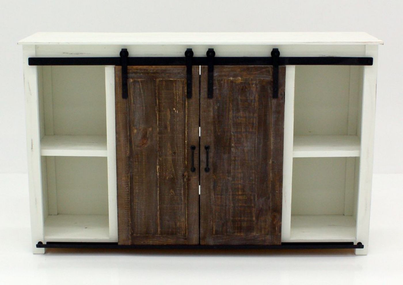 Picture of Maverick TV Stand with Fireplace - Ash and White