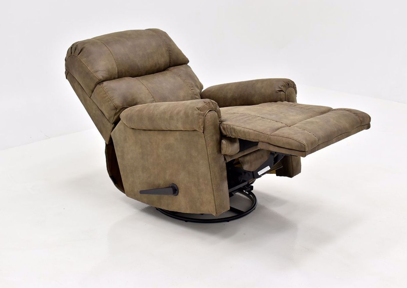 Brown Captain Rocker Recliner by Franklin Angle Opened View | Home Furniture Plus Bedding