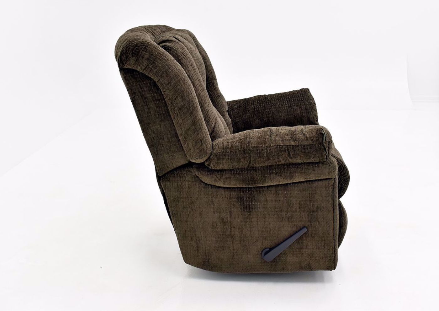 Brown Show Biz Swivel Recliner by Lane Home Furnishings Side View  | Home Furniture Plus Bedding