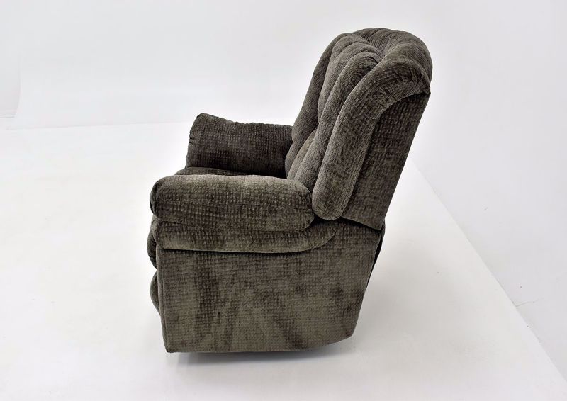 Mink Show Biz Swivel Recliner by Lane Home Furnishings Side View | Home Furniture Plus Bedding