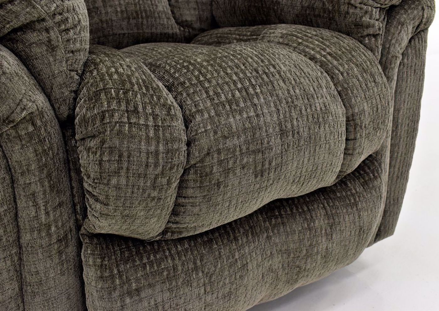 Mink Show Biz Swivel Recliner by Lane Home Furnishings Padding Close Up | Home Furniture Plus Bedding