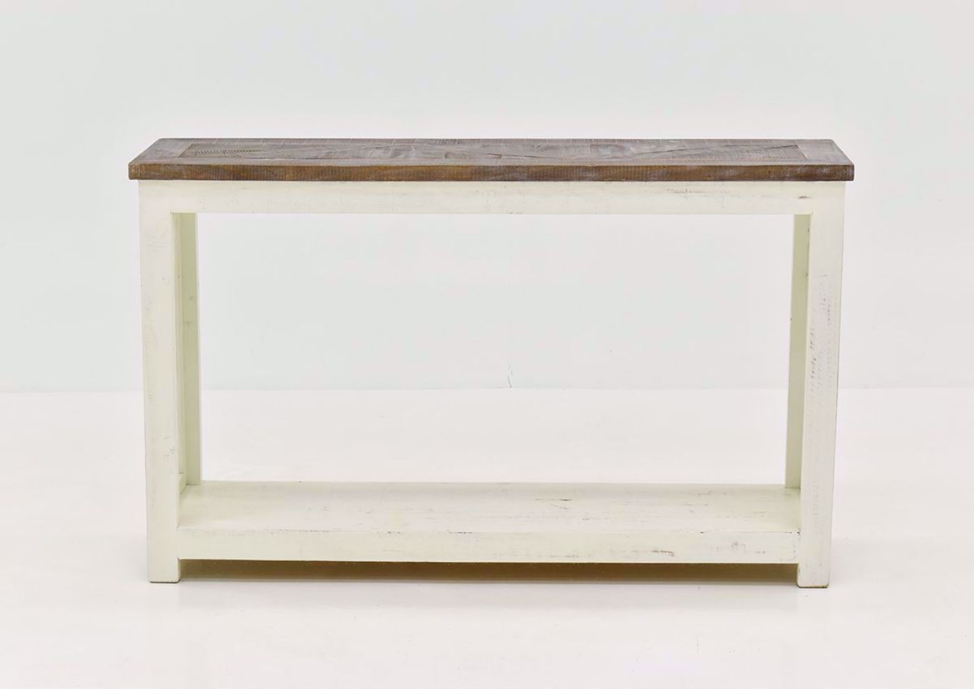 White Grande Sofa Table by Vintage Furniture | Home Furniture Plus Bedding