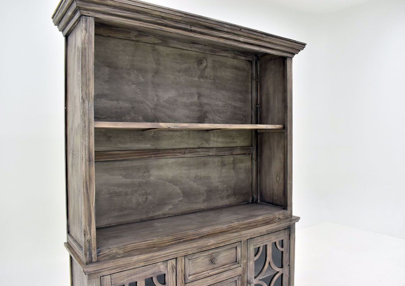 Granite Brown Westgate Entertainment Center by Vintage Furniture hutch | Home Furniture Plus Bedding