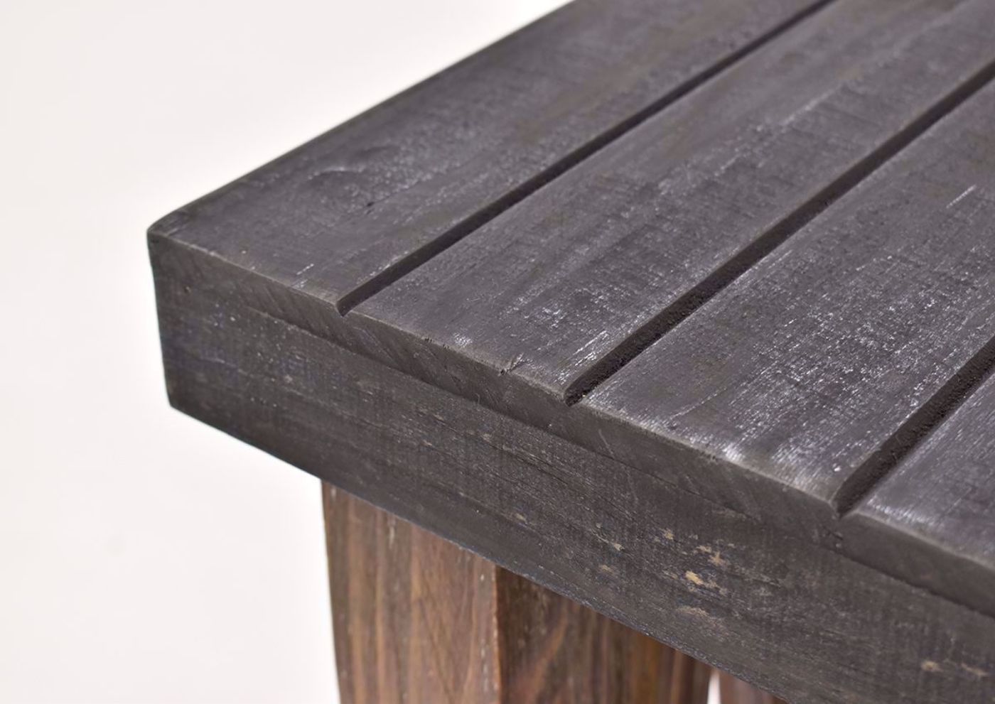 Brown Spencer Chairside Table by Vintage Furniture top close up | Home Furniture Plus Bedding