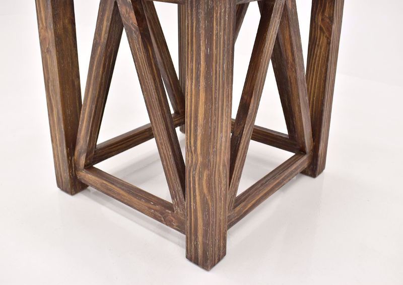 Brown Spencer End Table by Vintage Furniture detail view | Home Furniture Plus Bedding
