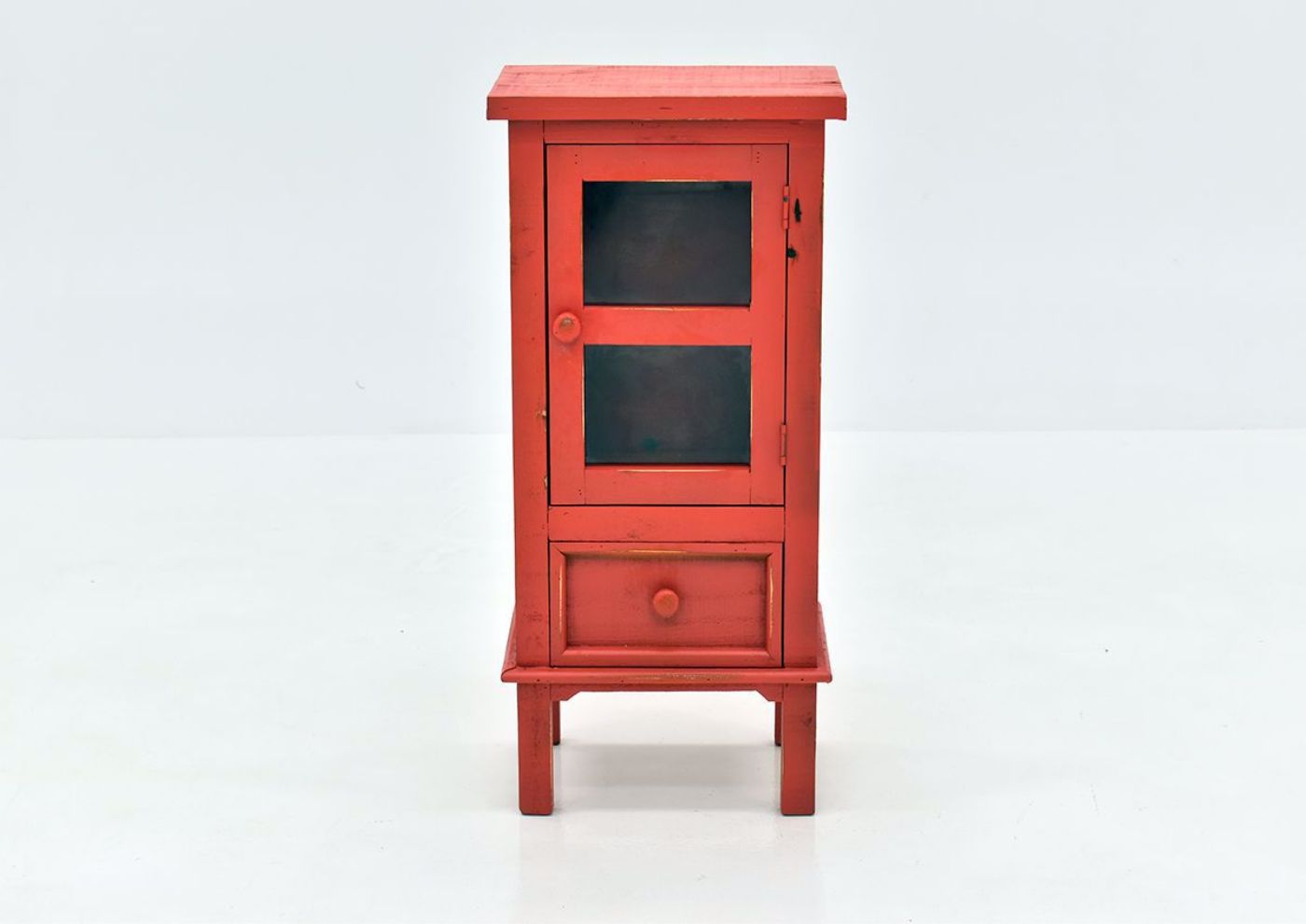 Jennings Accent Table with Warm Red Finish | Home Furniture Plus Bedding