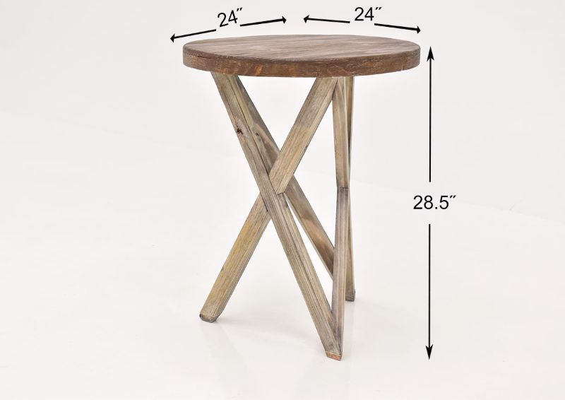 Brown Galaxy End Table by Vintage Furniture dimensions | Home Furniture Plus Bedding