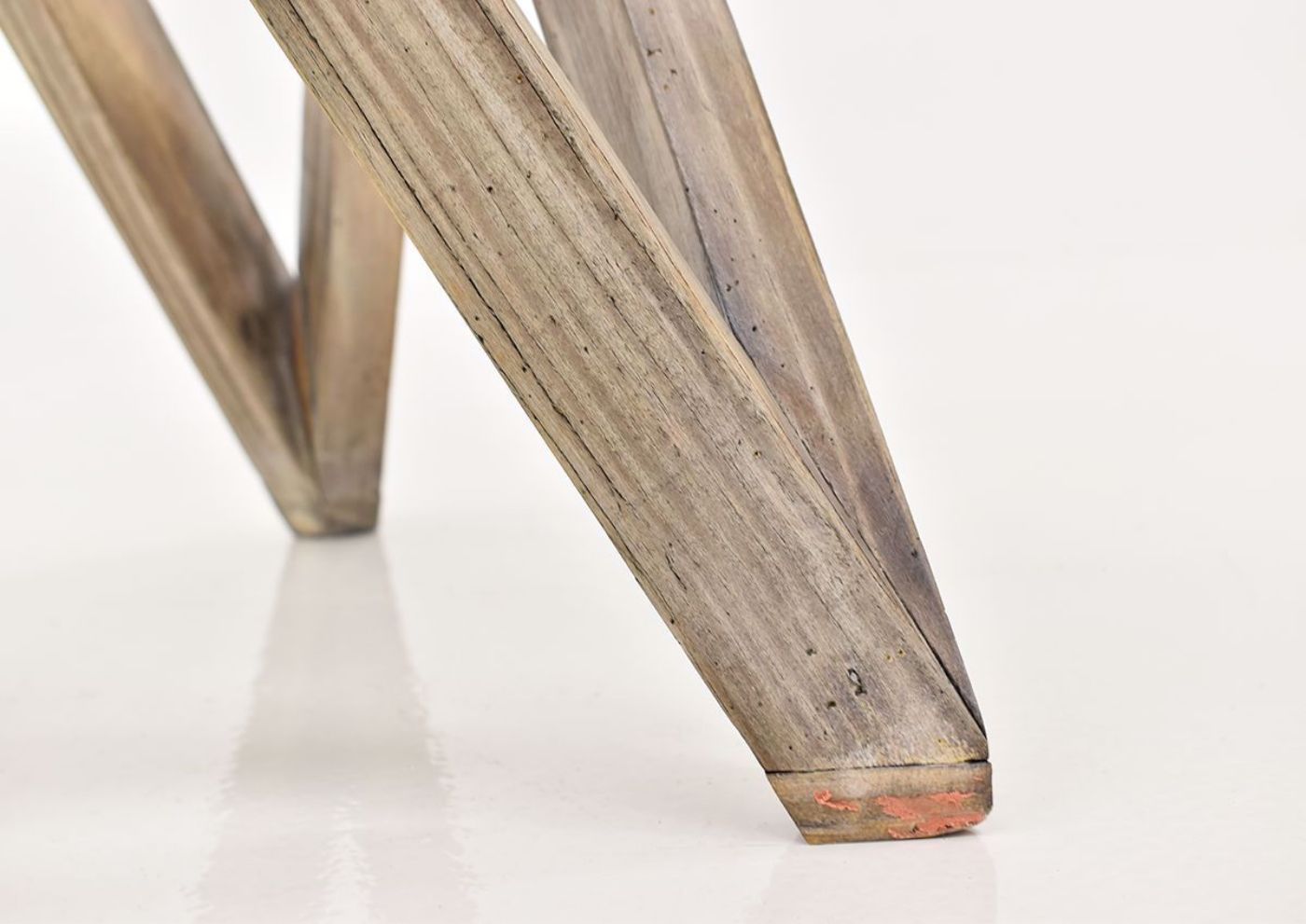Brown Galaxy End Table by Vintage Furniture leg close up | Home Furniture Plus Bedding