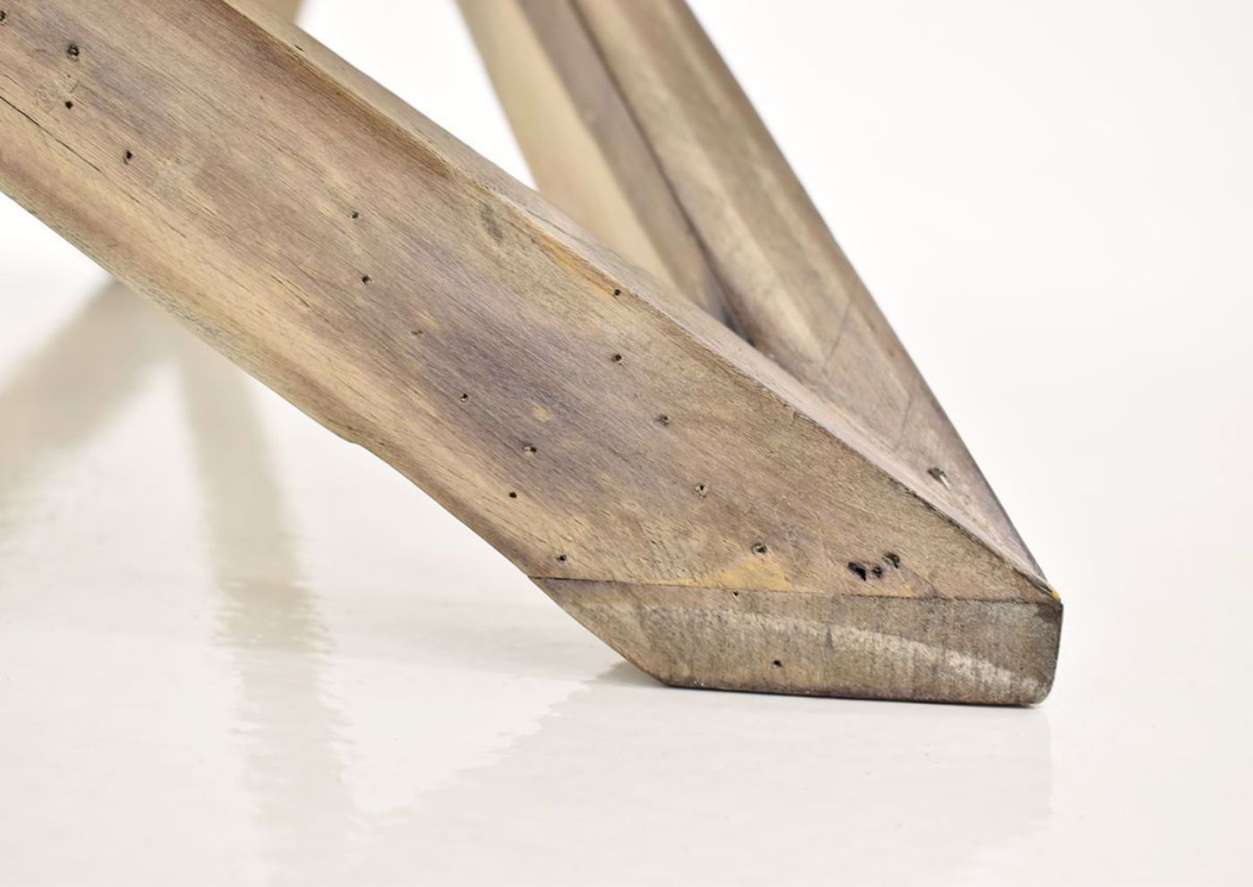 Brown Galaxy Coffee Table by Vintage Furniture leg close up | Home Furniture Plus Bedding
