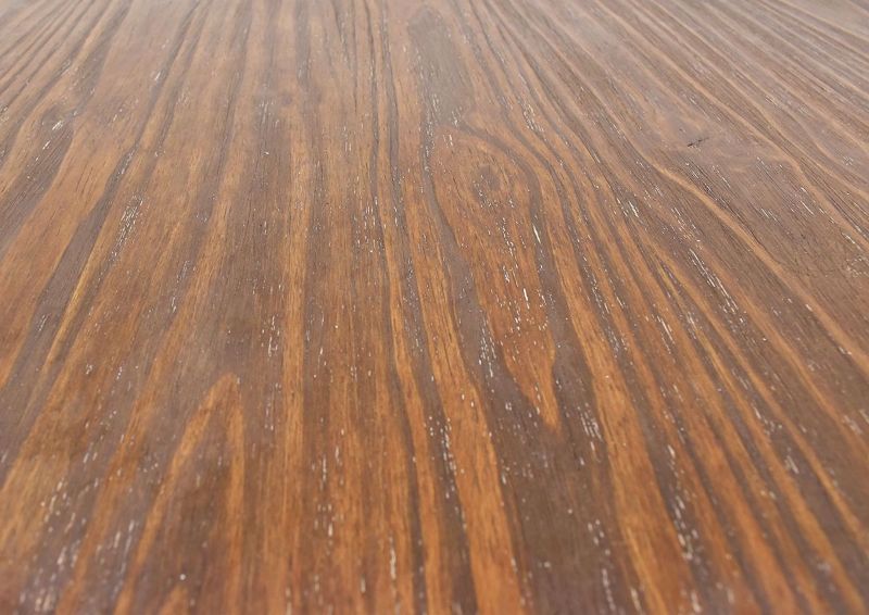 Brown Galaxy Coffee Table by Vintage Furniture wood grain finish close up | Home Furniture Plus Bedding