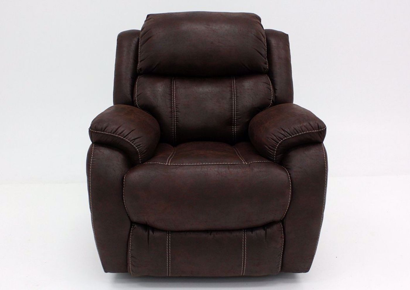 Brown Palance Swivel Glider Recliner, Front Facing | Home Furniture Plus Mattress