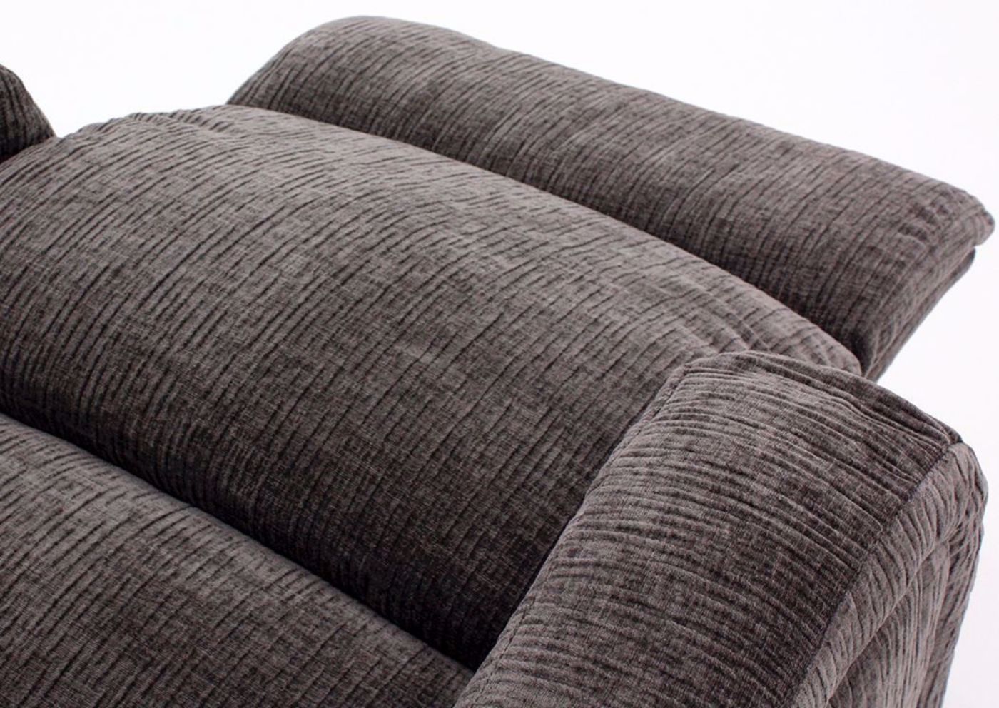 Gray Laurence Swivel Glider Recliner Showing the Chaise in an Open Position | Home Furniture Plus Mattress