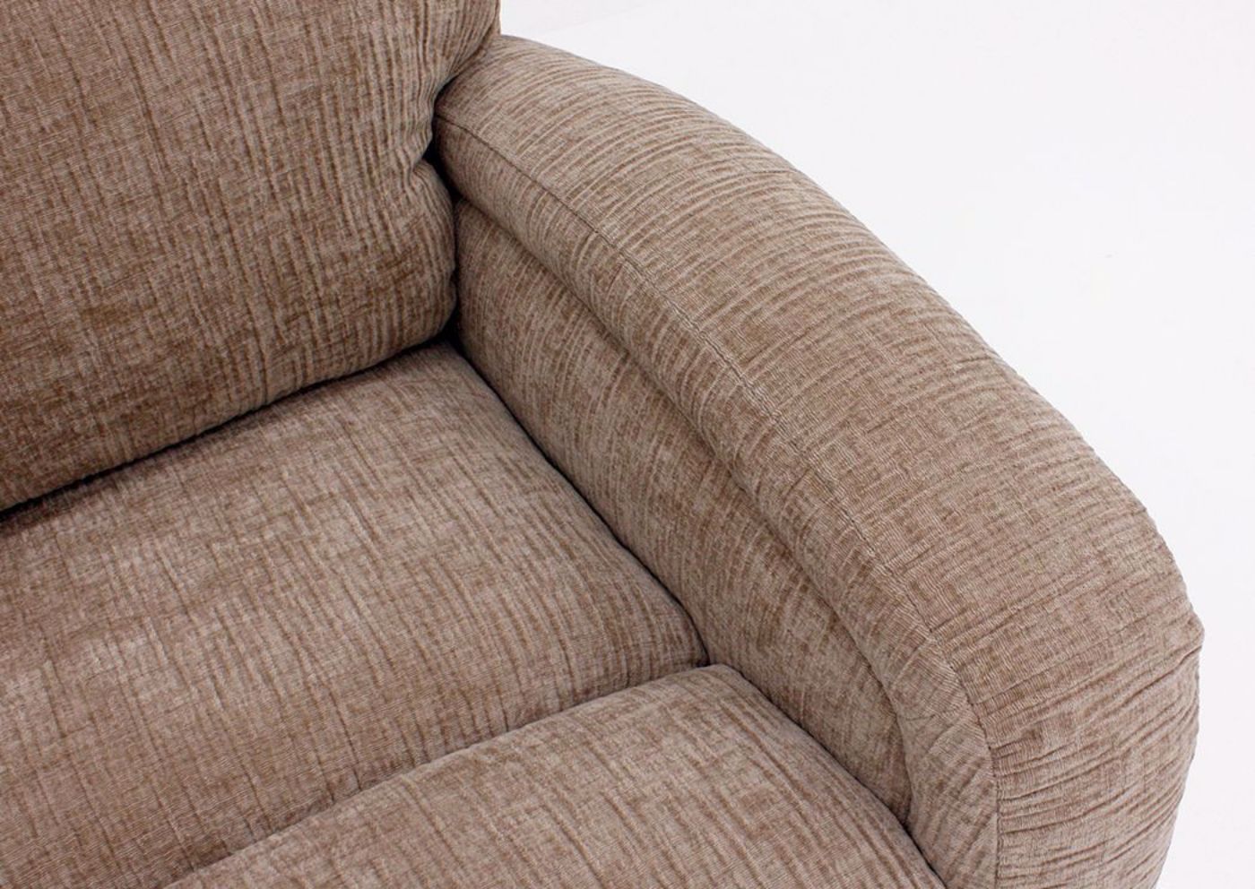 Tan Laurence Swivel Glider Recliner Arm Detail | Home Furniture Plus Mattress