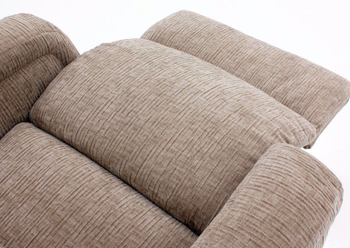 Tan Laurence Swivel Glider Recliner Showing the Chaise in the Open Position | Home Furniture Plus Mattress