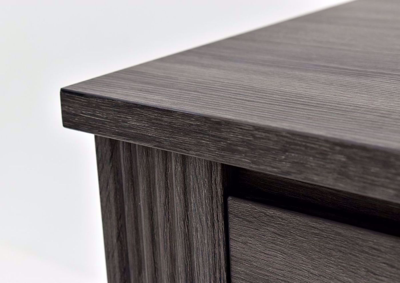 Gaston Chest of Drawers by Crown Mark with Gray Finish  top details | Home Furniture Plus Bedding