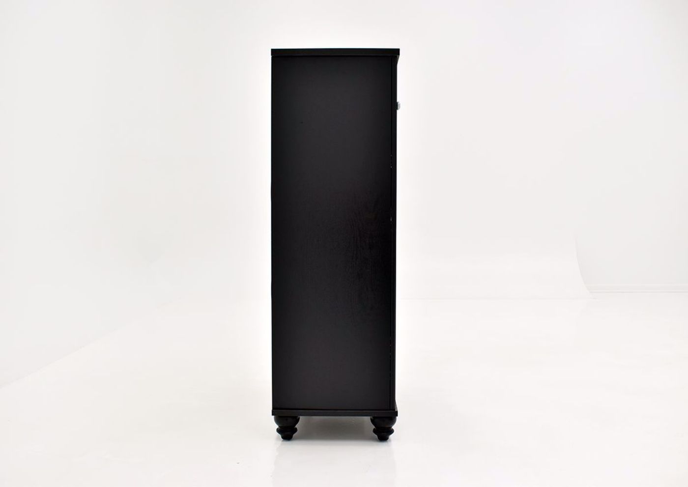 Gaston Chest of Drawers by Crown Mark with Black Finish side view | Home Furniture Plus Bedding