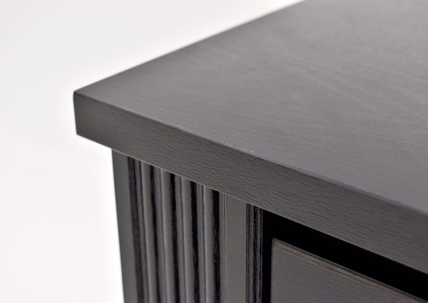 Gaston Chest of Drawers by Crown Mark with Black Finish side and top details | Home Furniture Plus Bedding