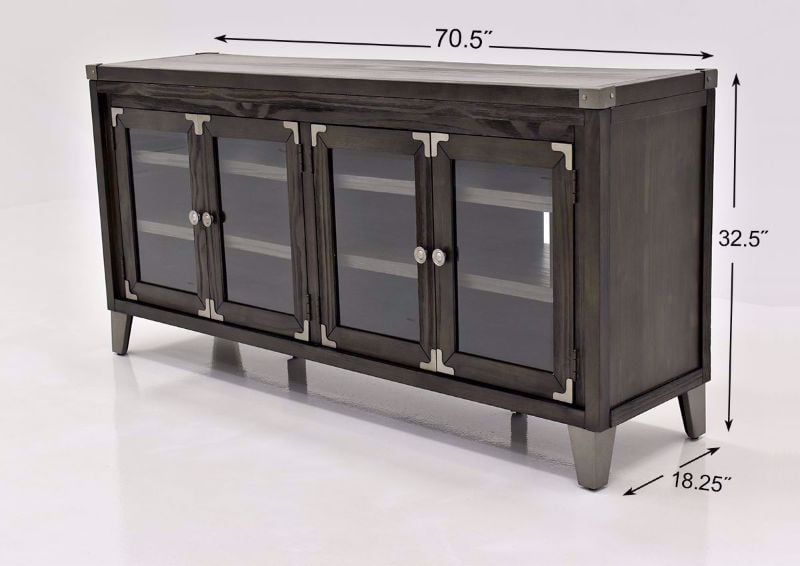 Gray Todoe Large TV Stand by Ashley Furniture dimensions | Home Furniture Plus Bedding