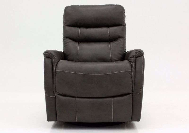 Quarry Gray Riptyme Swivel Glider Recliner by Ashley Furniture Facing Front | Home Furniture Plus Mattress
