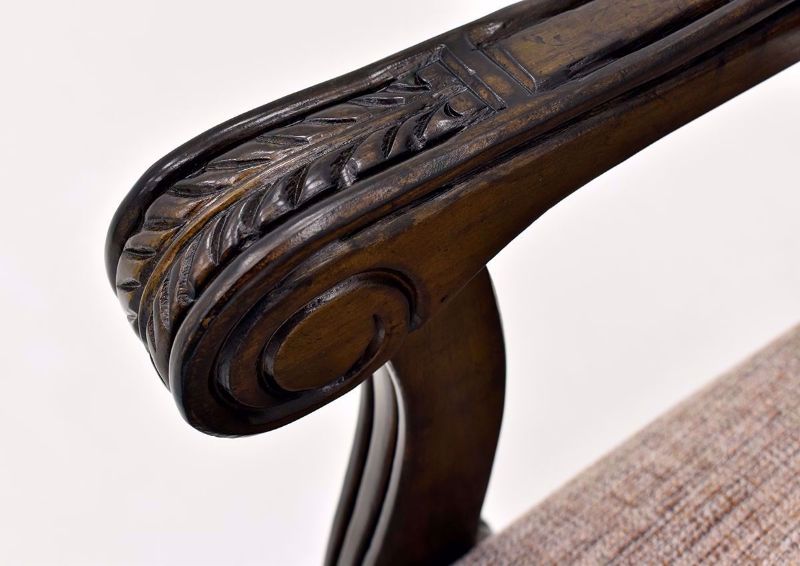 Brown Renaissance Arm Chair Armrest | Home Furniture Plus Bedding