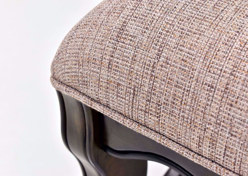 Brown Renaissance Side Chair seat cushion fabric details | Home Furniture Plus Bedding