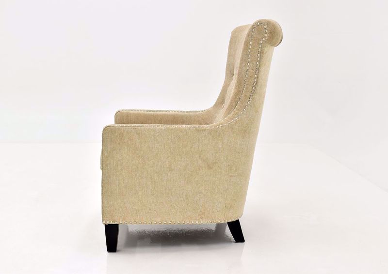 Tan Beige Riker Accent Chair Side | Home Furniture Plus Bedding
