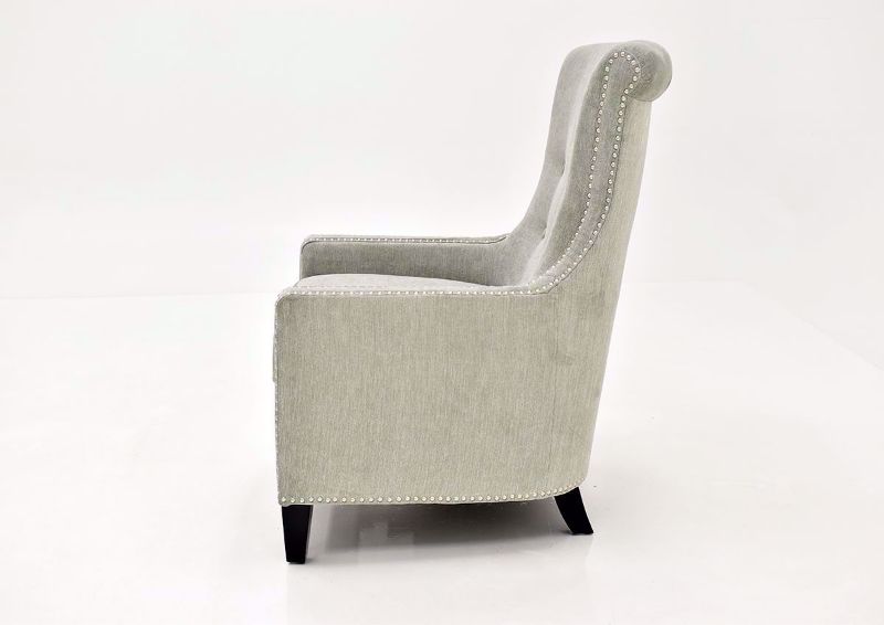 Gray Riker Accent Chair Side View | Home Furniture Plus Bedding