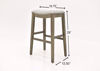 Dexter 30" Counter Height Barstool - Beige with Gray Dimensions | Home Furniture Plus Bedding