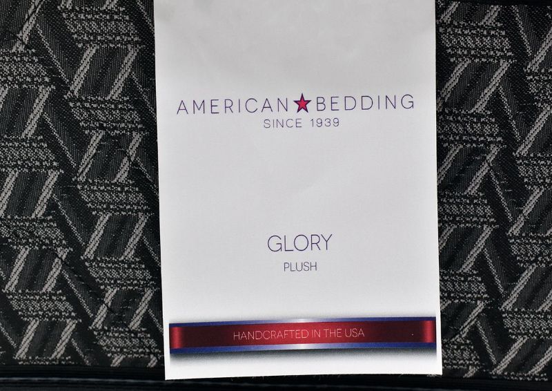 Glory King Size Mattress by American Bedding tag | Home Furniture Plus Bedding