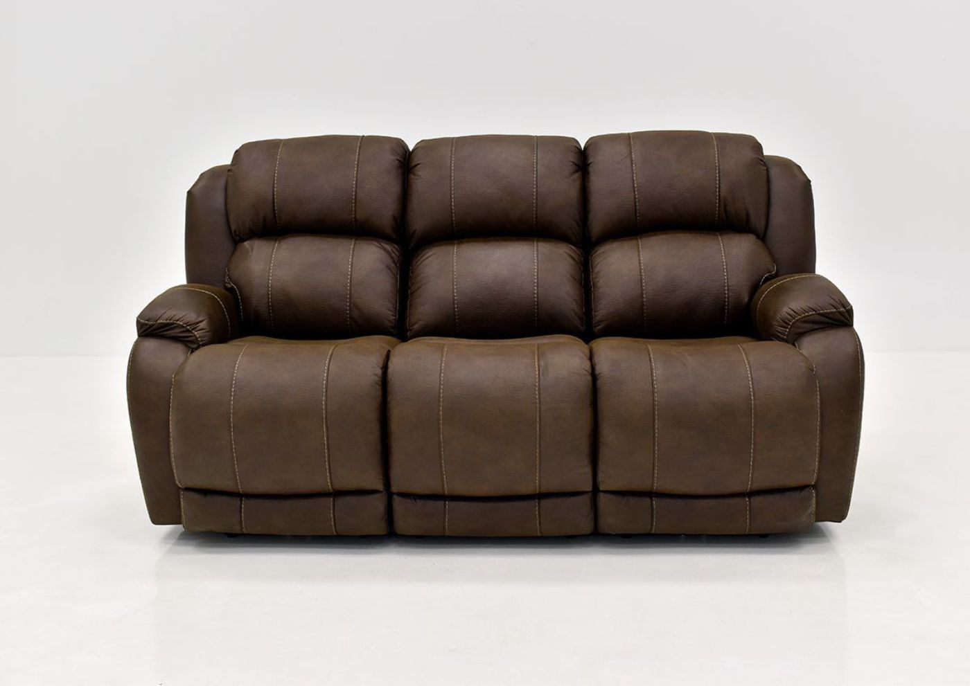 Brown Denali POWER Reclining Sofa by HomeStretch | Home Furniture Plus Bedding