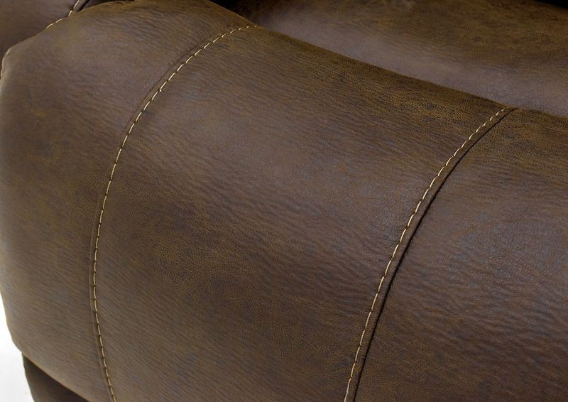 Close Up Detail of the Plush Footrest on the Brown Denali Recliner by HomeStretch | Home Furniture Plus Bedding