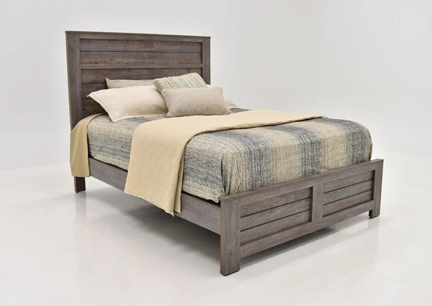 Picture of Bateson Queen Size Bed - Brown with Gray
