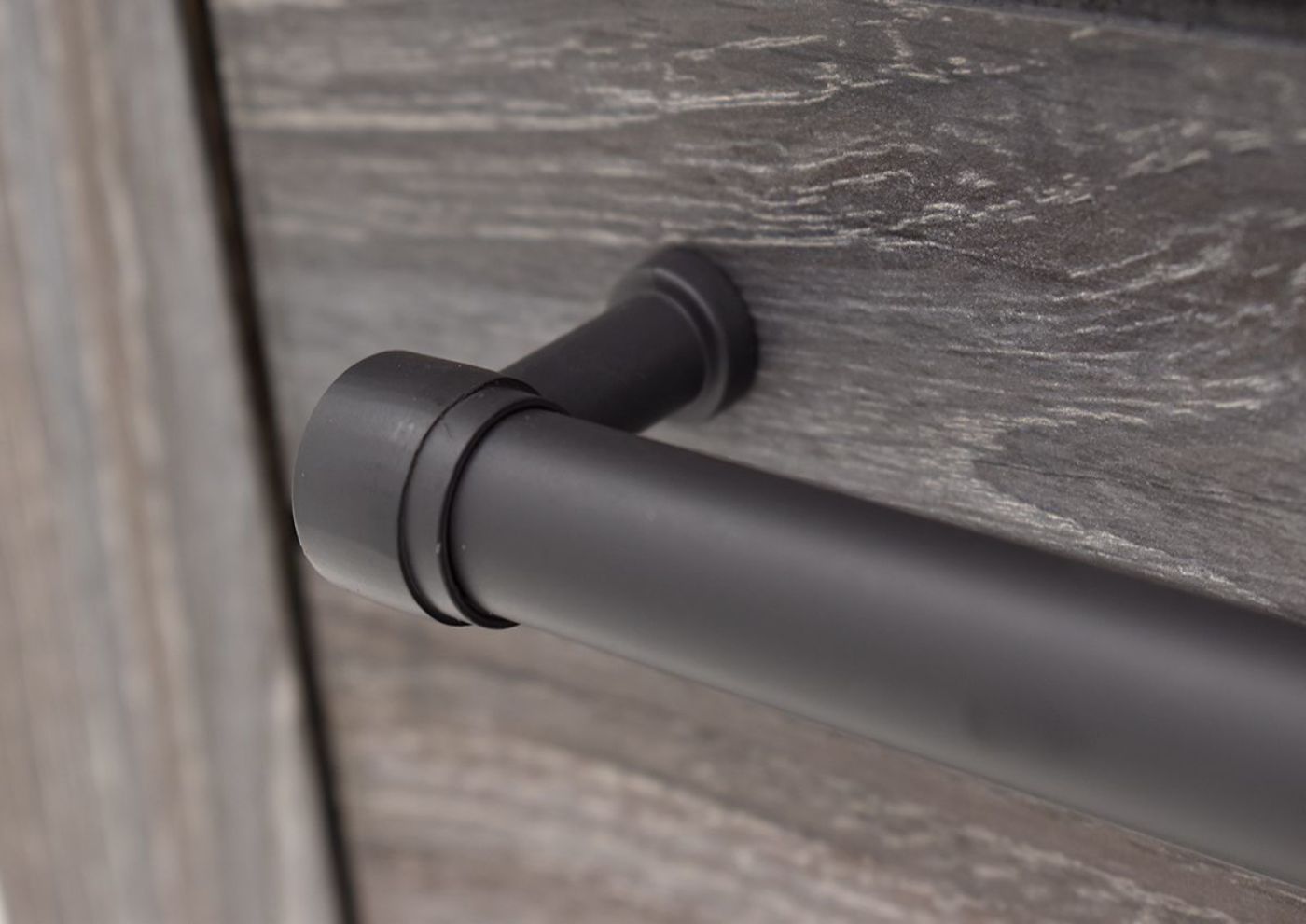Close Up of the Drawer Pulls on the Bateson Bedroom Collection | Home Furniture Plus Bedding