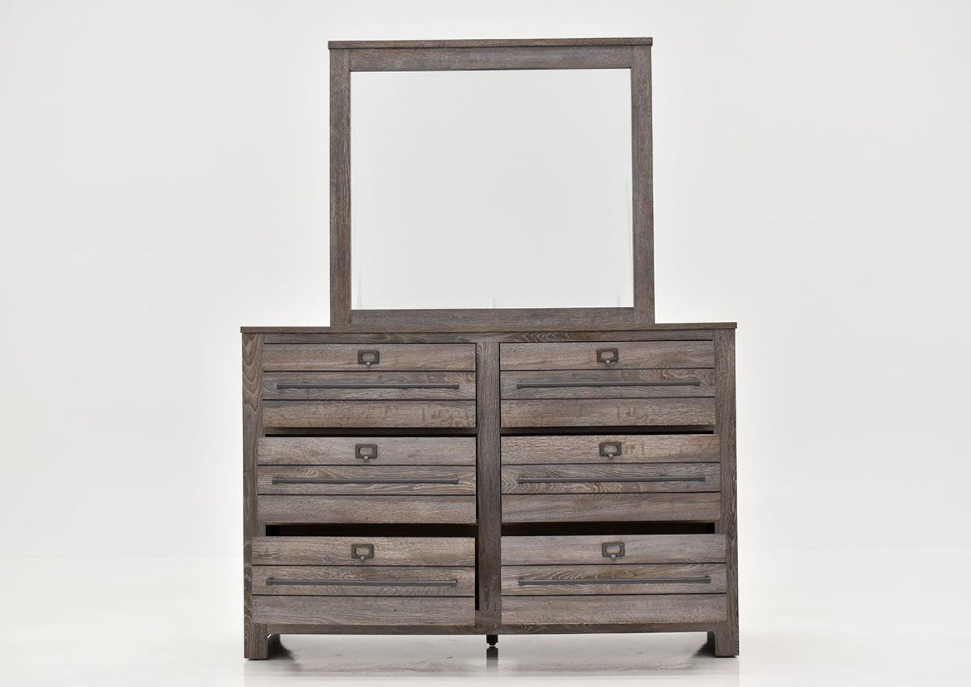 Front Facing View of the Bateson Dresser with Mirror | Home Furniture Plus Bedding