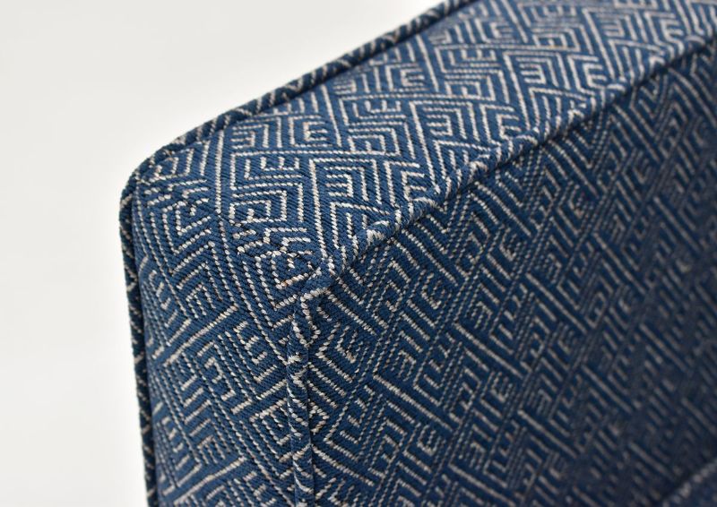 Arm Details on the Ellison Swivel Accent Chair - Dark Blue | Home Furniture Plus Bedding